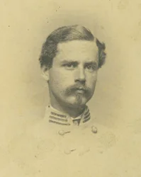 Ritratto busto di un uomo in uniforme
